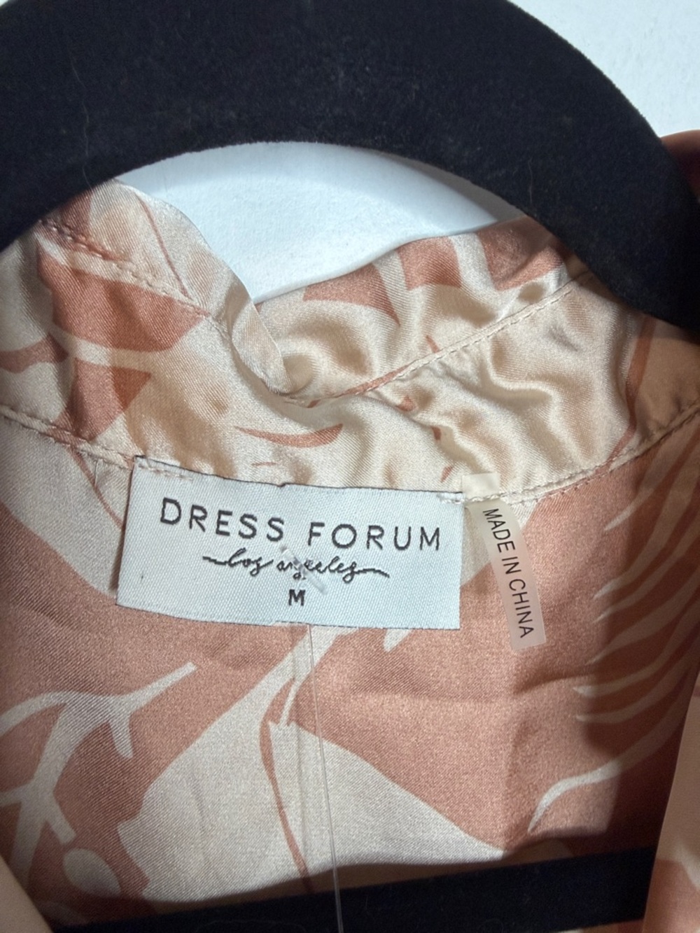 Dress Forum - Medium - Blush and Cream Floral Wrap Midi Dress - Picture 2 of 5